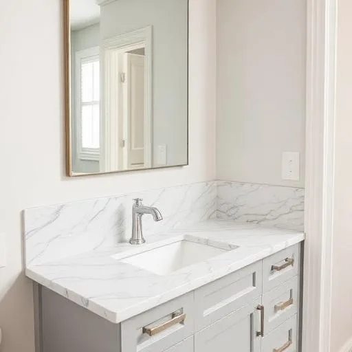 Bathroom vanity installation