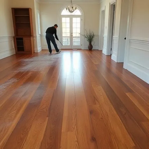 Hardwood floor refinishing