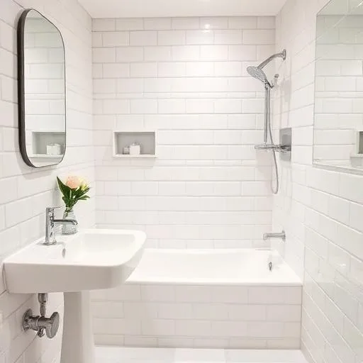 Clean sparkling bathroom